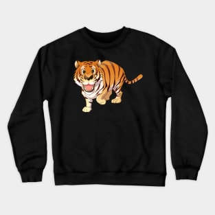 Tiger Cartoon Crewneck Sweatshirt